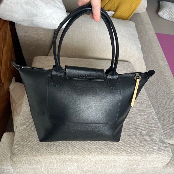 Longchamp Le Pliage Elegant Black Shoulder Tote Bag - Picture 4 of 6